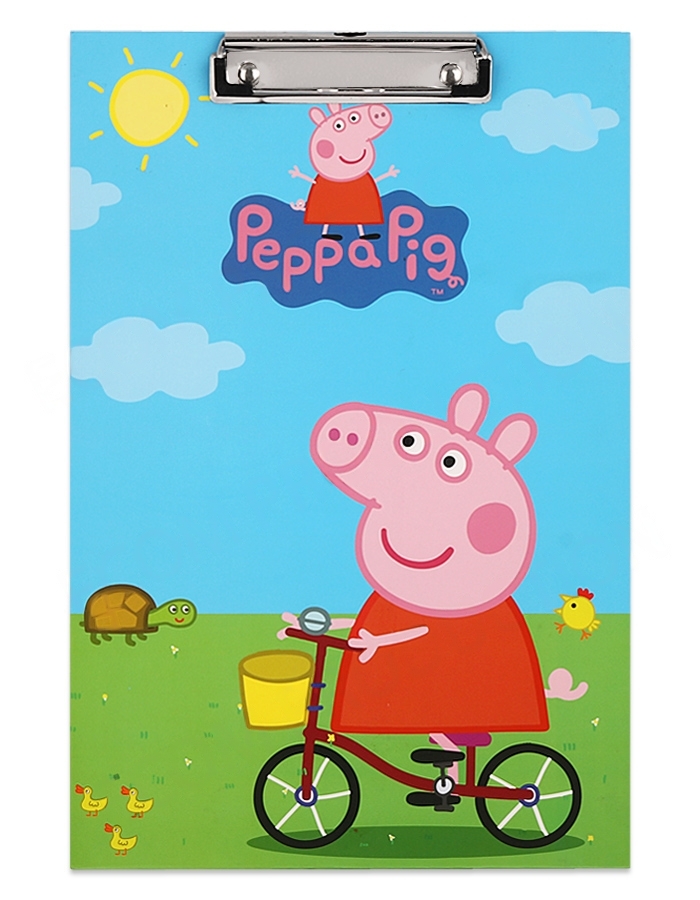 Premium Quality Peppa Pig Exam Board | Multicolored Board | Exam Writing Pad | Foolscap Size - 14 x 10 inch | Pack of 1